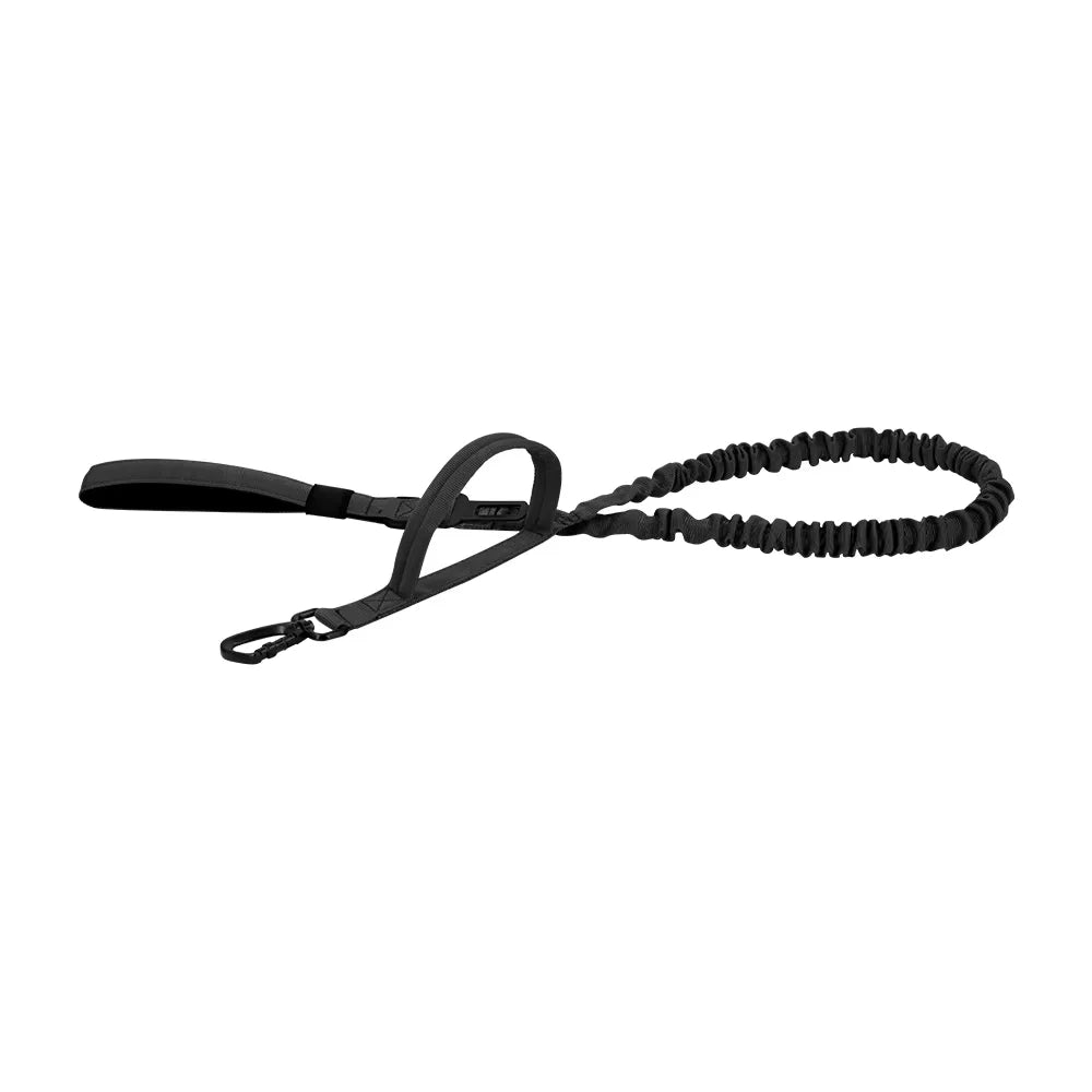 Two Handle Tactical Dog Leash with Shock Absorbing Bungee