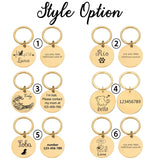 Double-Sided Custom Dog ID Tag with Name and Back Engraving