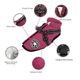 Large Dog Winter Coat with Built-In Harness, Up to 5XL