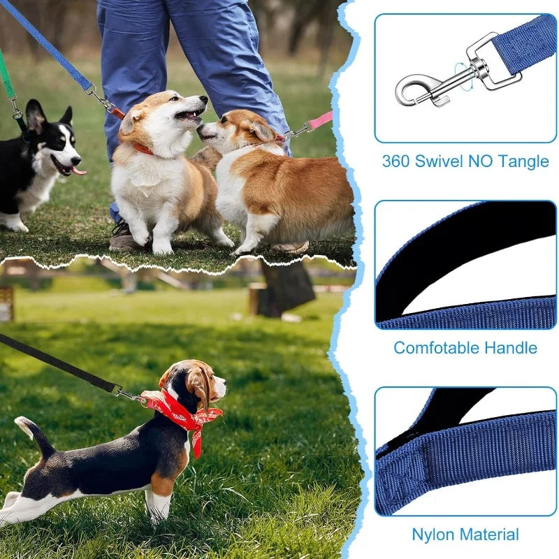 Long Dog Training Leash in Nylon, 4 ft to 49 ft Lengths