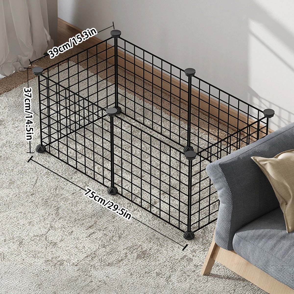DIY Wire Mesh Dog Fence Panels, Modular Pet Barrier