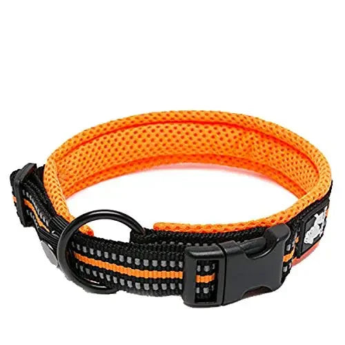 Adjustable Reflective Collar with Stainless Steel Ring