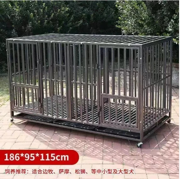 Heavy Duty Metal Dog Kennel in 15 Sizes for Small to Large Dogs