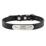 Personalized Dog Collar with Engraved Name Plate, 16 Colors