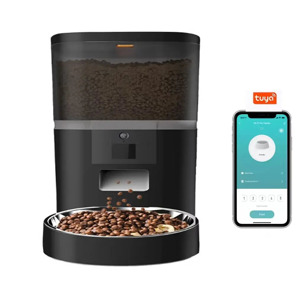 Automatic Dog Feeder with Camera and App Control, 4L