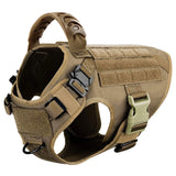 Tactical Dog Harness with MOLLE Panels for Medium & Large Dogs