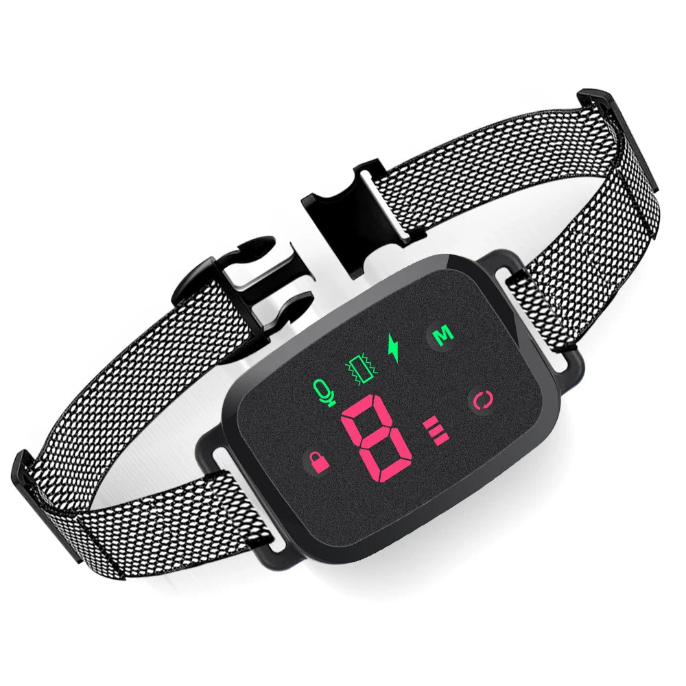 Rechargeable Bark Collar with Sound, Vibration and Static Modes