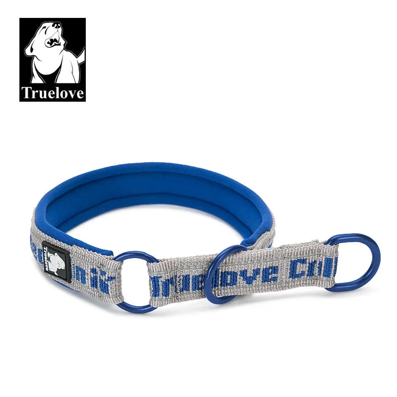 Neoprene Padded Dog Collar with Reflective Nylon, XXS to XXXL