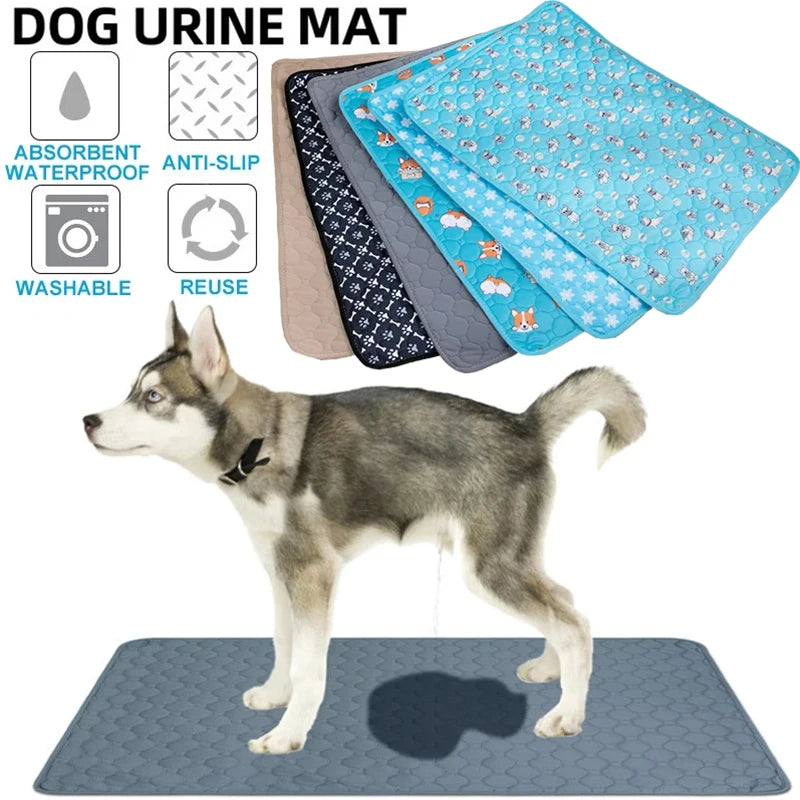 Washable Dog Pee Pad, Reusable Puppy Training Mat with Non-Slip Back
