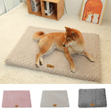 Faux Fur Dog Bed Pad with Washable Cover, M to 2XL