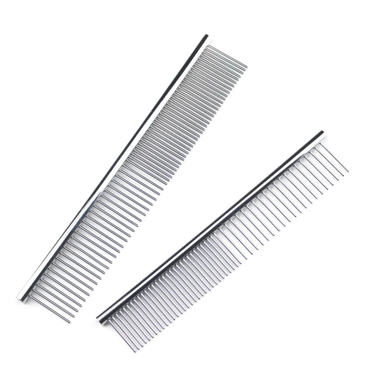 Stainless Steel Dog Grooming Comb, 6.3 or 7.5 Inch
