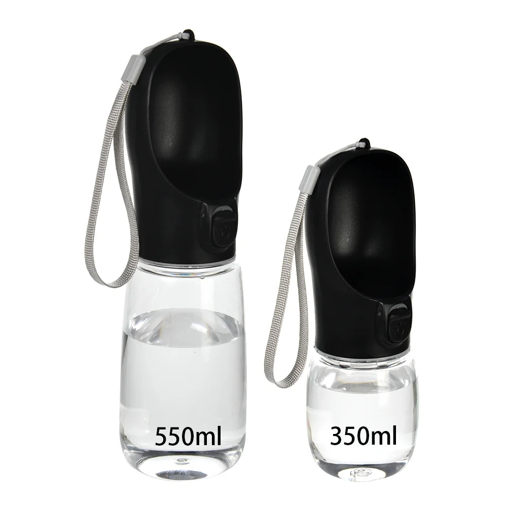 Portable Dog Water Bottle with Bowl, 12 oz or 18 oz