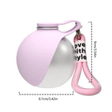 Portable Dog Water Bottle with Built-In Bowl, Stainless Steel