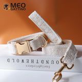Lace Wedding Dog Collar with Bow and Personalized ID