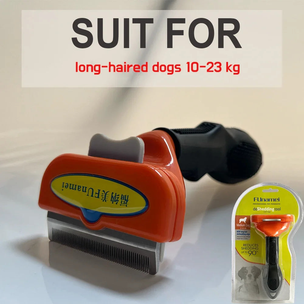 Dog Deshedding Brush for Undercoat, Long and Short Hair