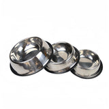 Stainless Steel Dog Bowl with Non-Slip Base, 5 Sizes