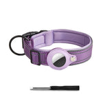 Reflective AirTag Dog Collar with Padded Neoprene Lining, S to XL