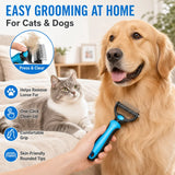Double-Sided Dematting Comb for Dogs and Cats, 9 and 17 Teeth