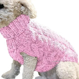 Knitted Dog Sweater for Small Dogs, Warm Pullover for Winter