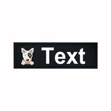 Custom Dog Harness Patches with Name and Phone Number, Set of 2