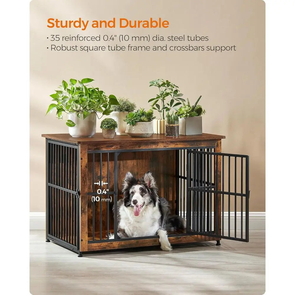 38.6 Inch Dog Crate Furniture End Table for Dogs up to 70 lb
