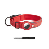 Reflective AirTag Dog Collar with Padded Neoprene Lining, S to XL