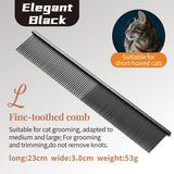 Stainless Steel Dog Grooming Comb with Tapered Pins, 4 Styles