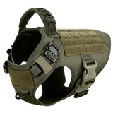 Tactical Dog Harness with MOLLE Panels for Medium & Large Dogs