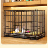 Folding Dog Cage with Pull-Out Tray for Small & Medium Dogs