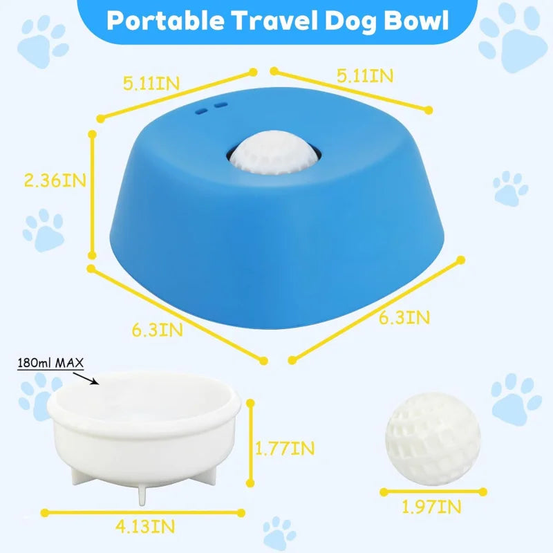 Non-Slip Slow Feeder Dog Bowl, 3/4 Cup, Lick Toy for Treats