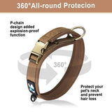 Padded Dog Collar with Quick Release Metal Buckle, S to XL