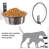 Stainless Steel Hanging Dog Bowl for Cages Dog Feeder