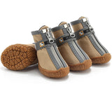Non-Slip Dog Shoes for Small Dogs with Warm Plush Lining