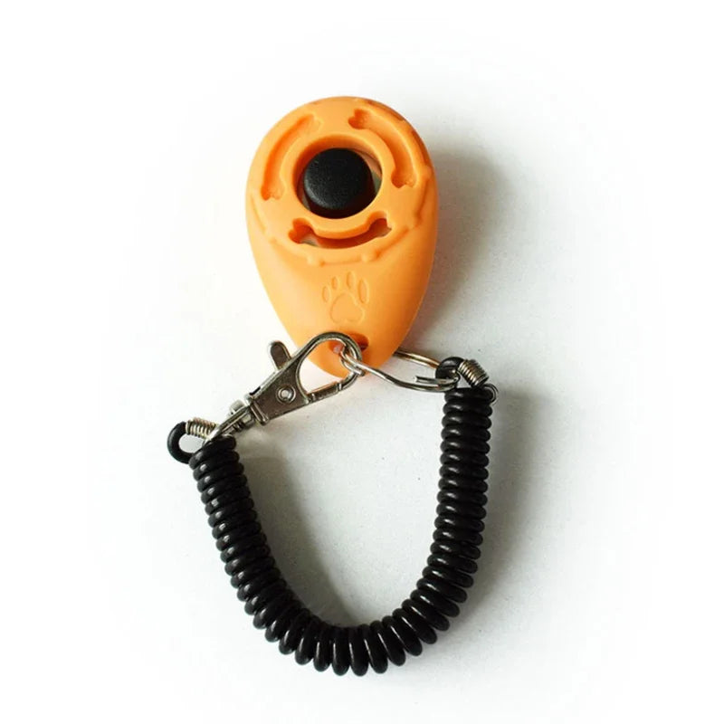 Dog Training Clicker with Wrist Coil and Clip