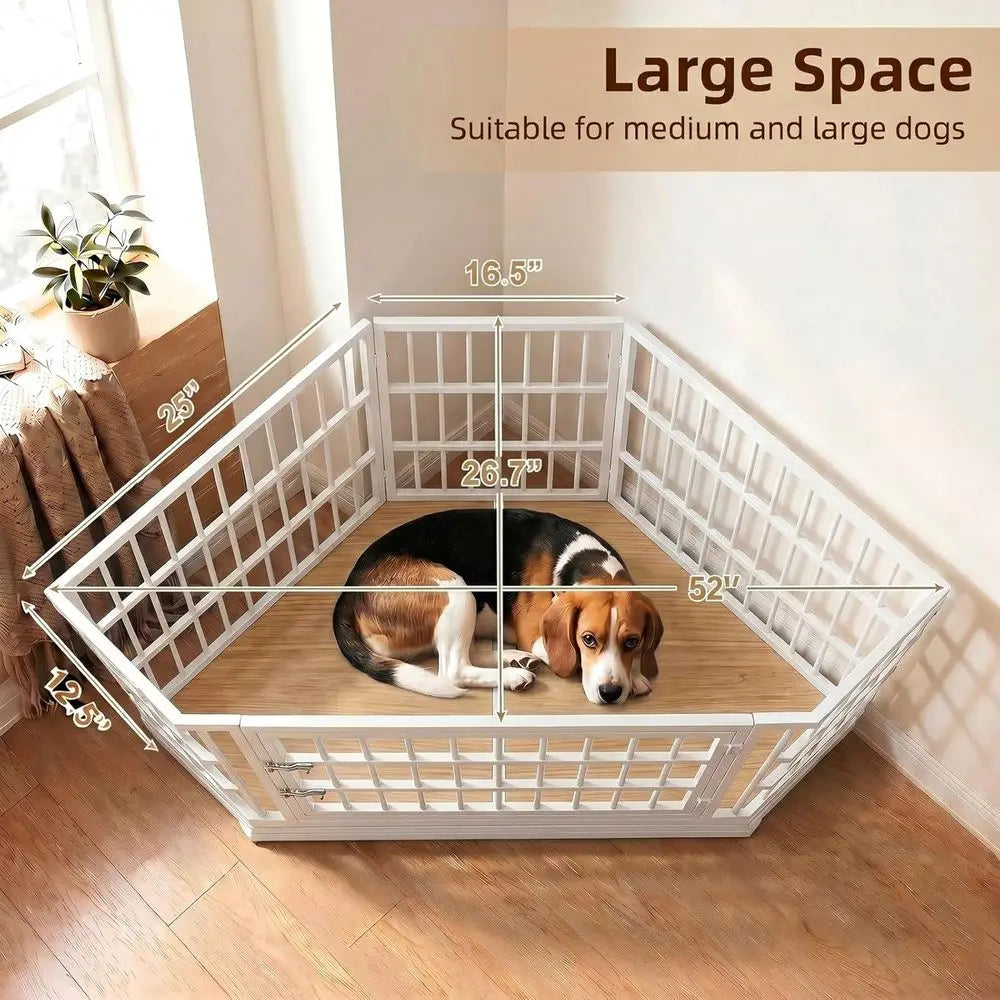 52 Inch Dog Crate Furniture End Table for Large Dogs