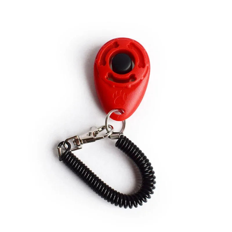 Dog Training Clicker with Wrist Coil and Clip