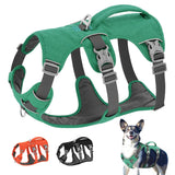 3-Strap Reflective Dog Harness with Handle and Front Clip