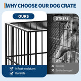 36 Inch Stainless Steel Dog Crate, Stackable Design