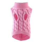 Knitted Dog Sweater for Small Dogs, Warm Pullover for Winter