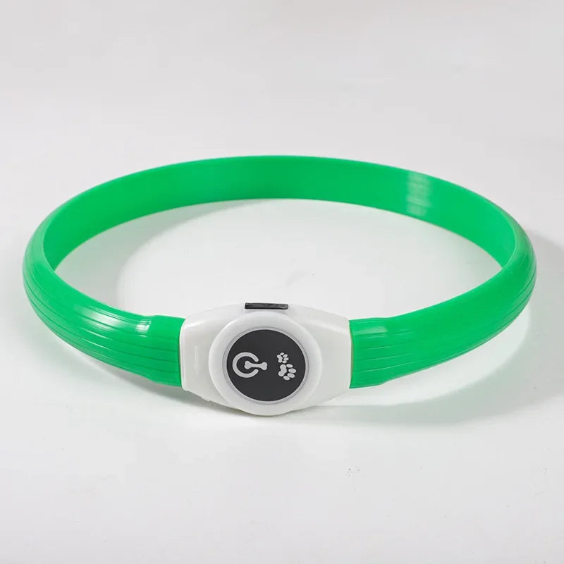 Rechargeable LED Dog Collar, Cut to Fit Small to Large Dogs