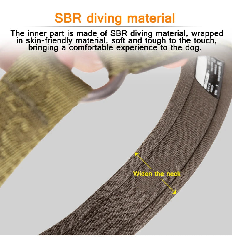 Padded Martingale Dog Collar, Reflective Nylon for Training