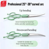 Fenice 6.5 Inch Dog Grooming Scissors Set, Straight, Curved & Thinning