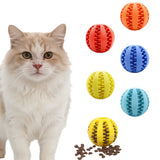 Treat Dispensing Rubber Ball for Small Dogs and Puppies, 2.4 in