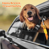 Dog Seat Belt Tether with Dual Reflective Ropes and Swivel Clip