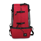 Reflective Motorcycle Dog Backpack with Cushioned Base