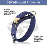 Padded Dog Collar with Quick Release Metal Buckle, S to XL