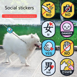 Dog Identification Patch, Waterproof Peel-Off Back Label