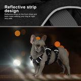 3-Strap Reflective Dog Harness with Handle and Front Clip