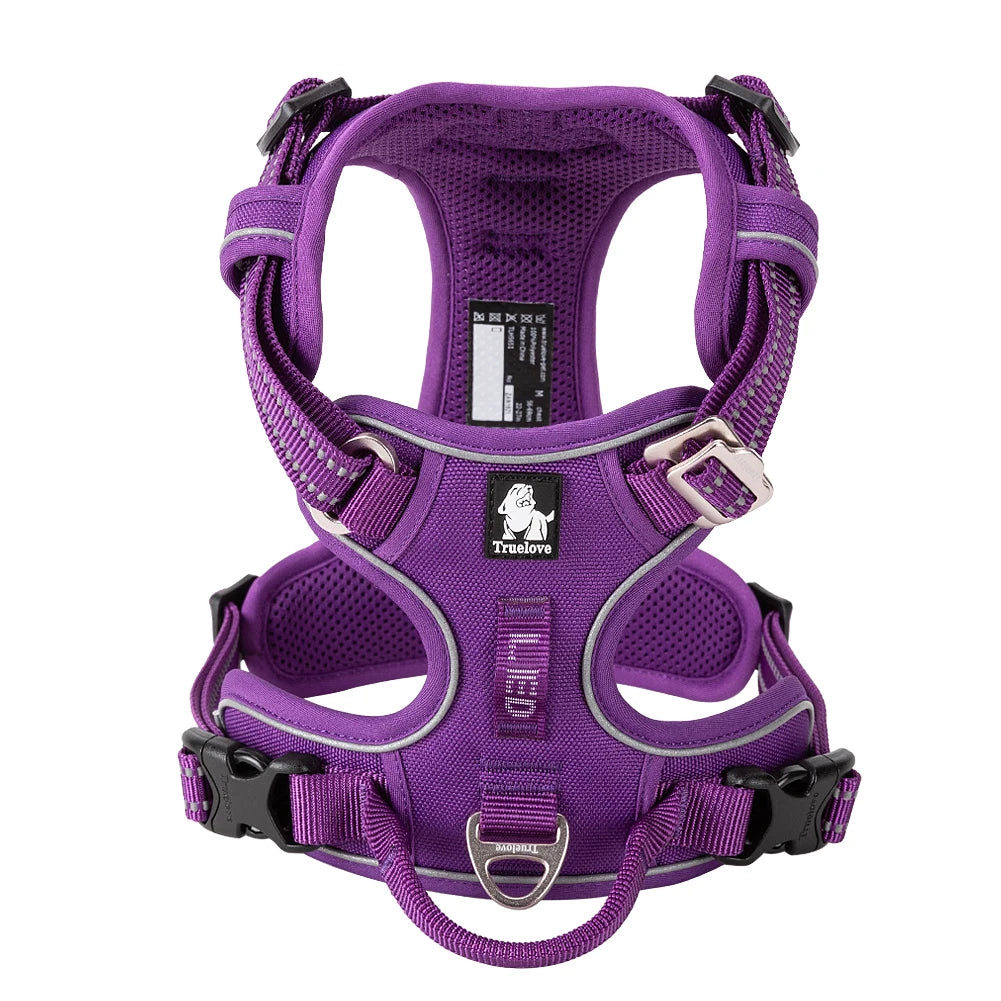 Reflective Dog Harness with Handle, Padded and Adjustable