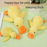 Plush Duck Squeaky Dog Toy, Soft Textured Fabric